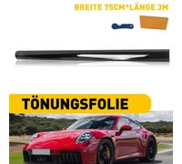 Schwarz 20% 75cmx3m Fenster Folie Tönungsfolie Scheibenfolie Sichtschutzfolie