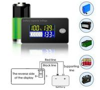 Schwarz Arbeitsmittel Digital Display LCD Voltmeter 12V/24V/48V ABS Auto-Off