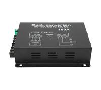 Schwarz Auto Stromwandler 100A Hohe Festigkeit Übertemperaturschutz DC 24V auf 12V Konverter für Autokühlschränke