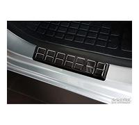 Schwarz Edelstahl Einstiegsleisten kompatibel mit Citroën Jumpy/Spacetourer & Peugeot Expert/Traveller & Toyota Proace 16- & Opel Vivaro/Zafira Life 19- & Fiat Scudo/Ulysse 22- - 2-teilig Vordertüren