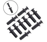 Schwarz für Mercedes-Benz W207 W211 E63 SLK250 6mm Loch 10tlg Kofferraum Teppic