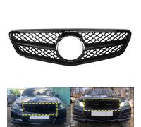 Schwarz glänzend Kühlergitter Kühlergrill für Mercedes-Benz C-Klasse Coupe C204