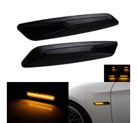 Schwarz Linse Led Seitenblinker passend für BMW 3er E46 E92 E93 5er E60 X1 E84