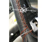 Schwarz Perforiert Leder Lenkrad Abdeckung Für Ford C-Max 2012 - 2018