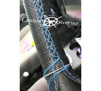 Schwarz Perforiert Leder Lenkrad Abdeckung Für Ford C-Max 2012 - 2018