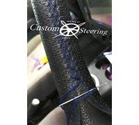 Schwarz Perforiert Leder Lenkrad Abdeckung Für Ford C-Max 2012 - 2018