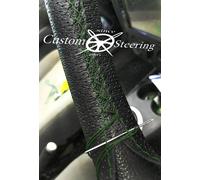 Schwarz Perforiert Leder Lenkrad Abdeckung Für Ford C-Max 2012 - 2018