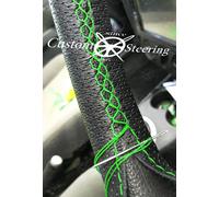 Schwarz Perforiert Leder Lenkrad Abdeckung Für Ford Kuga 2013 - 2018