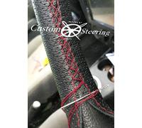 Schwarz Perforiert Leder Lenkrad Abdeckung Für Ford Tourneo Connect 2013-2018