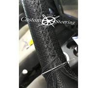 Schwarz Perforiert Leder Lenkrad Abdeckung Für Ford Tourneo Connect 2013-2018