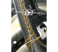 Schwarz Perforiert Leder Lenkrad Abdeckung Für Ford Tourneo Connect 2013-2018