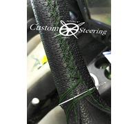 Schwarz Perforiert Leder Lenkrad Abdeckung Für Ford Tourneo Connect 2013-2018