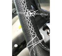 Schwarz Perforiert Leder Lenkrad Abdeckung Für Ford Transit 2012 - 2018