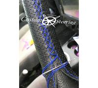 Schwarz Perforiert Leder Lenkrad Abdeckung Für Ford Transit 2012 - 2018