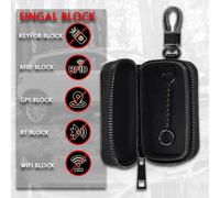 Schwarz RFID Autoschlüssel Keyless Go Schutz Auto Schlüssel Blocker Etui Hülle