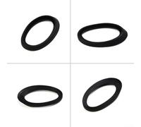 Schwarz Rubber Gasket Antennenfuß Dichtung Dehnbar | Flexibel dehnbar, passt über Sockel, ovaler Schnitt, schwarzes Gummi, kein Innenausbau nötig