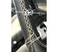 Schwarze Perforierte Ledern Lenkradabdeckung Für Ford C-MAX 2012-2018