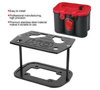 √ Schwarzer Edelstahl Batteriehalter Für Optima 34/78 Batterie Rot Gelb