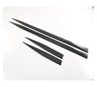 Schweller Reparaturblech Seitenleisten Satz Für Benz C-Klasse W206 Sport C180 C200 C300 2022 2023 ABS Chrome Side Door Körper Molding Moulding Trim Auto Zubehör(Kohlefaser-Stil)