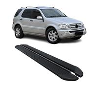 Schweller Trittbretter Schweller für Mercedes M Klasse W163 1998-05 Alu Schwarz