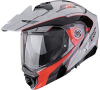 Scorpion ADX-2 Kamps Enduro Helm, schwarz-grau-rot, Größe XL für Männer
