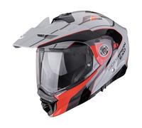 Scorpion Enduro Motorradhelm ADX-2 Kamps grau-rot Größe S
