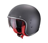 Scorpion Belfast Evo Carbon Solid Jethelm matt-schwarz-rot, Größe M (57/58)