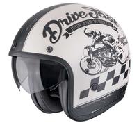 Scorpion Belfast Evo Drive Fast Jethelm, creme-schwarz matt Größe: XXL