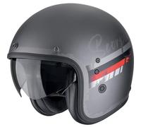 Scorpion Belfast Evo Helm ADONIS Silber Matt Rot Gr. M 57/58