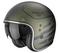 Scorpion Belfast Evo Dawg Mattgrün Gr. XL Open Face Helm Jethelm Motorradhelm