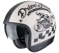 Scorpion Belfast Evo Drive Fast Jethelm matt-creme-schwarz M (57/58)