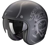 Scorpion Belfast Evo Jethelm Romeo Matt Schwarz / Silber (ECE 22-06) L