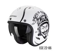 Scorpion Belfast Evo Romeo Helm, weiß-schwarz matt Größe: M
