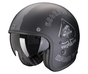 Scorpion Belfast Evo Spade Helm, schwarz-silber matt Größe: XL
