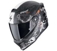 Scorpion Covert-FX Skullz Helm, schwarz-grau-gold matt Größe: M