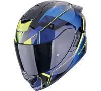 Scorpion EXO-1400 Evo II Air Intensio Helm, schwarz-blau-gelb, Größe 2XL für Männer