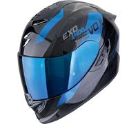 Scorpion Exo-1400 Evo II Carbon Air Platted Helm schwarz-blau XXL (63/64)