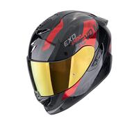 Scorpion Exo-1400 Evo II Carbon Air Platted Helm schwarz-rot, Größe XL (61/62)
