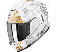 Scorpion EXO-1500 Air Apus perlmutt weiß grau gold Gr. L 59/60