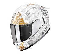 Scorpion EXO-1500 Air Apus perlmutt weiß grau gold Gr. L 59/60