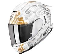 Scorpion EXO-1500 Air Apus perlmutt weiß grau gold Gr. M 57/58