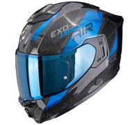 Scorpion Exo-1500 Carbon Air Platted Helm, schwarz-blau, Größe XS für Männer