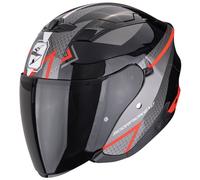 Scorpion EXO-230 Loop Jethelm, schwarz/grau/rot, Größe S (55/56)