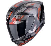 Scorpion EXO-391 Clutter Helm, schwarz-grau-rot, Größe L für Männer