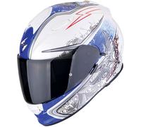 Scorpion EXO-491 RUN Integralhelm Motorrad weiß-blau Ausverkauf XS