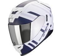 Scorpion Exo-520 Evo Air Banshee Helm, weiss-blau, Größe M für Männer