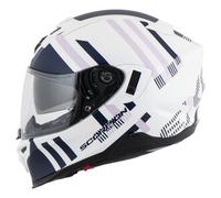 Scorpion EXO-520 EVO Air Banshee Helm, weiß-blau-violett matt Größe: M