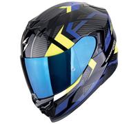 Scorpion EXO-520 EVO Air Sensus Helm, schwarz-blau-fluogelb Größe: S