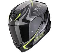 Motorradhelm Scorpion EXO 520 Evo Air Terra, L, terra, schwarz-silber-neon gelb L terra, schwarz-silber-neon gelb