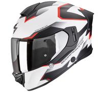 Scorpion EXO-530 Air Clip Helm, weiß-schwarz-rot matt Größe: L